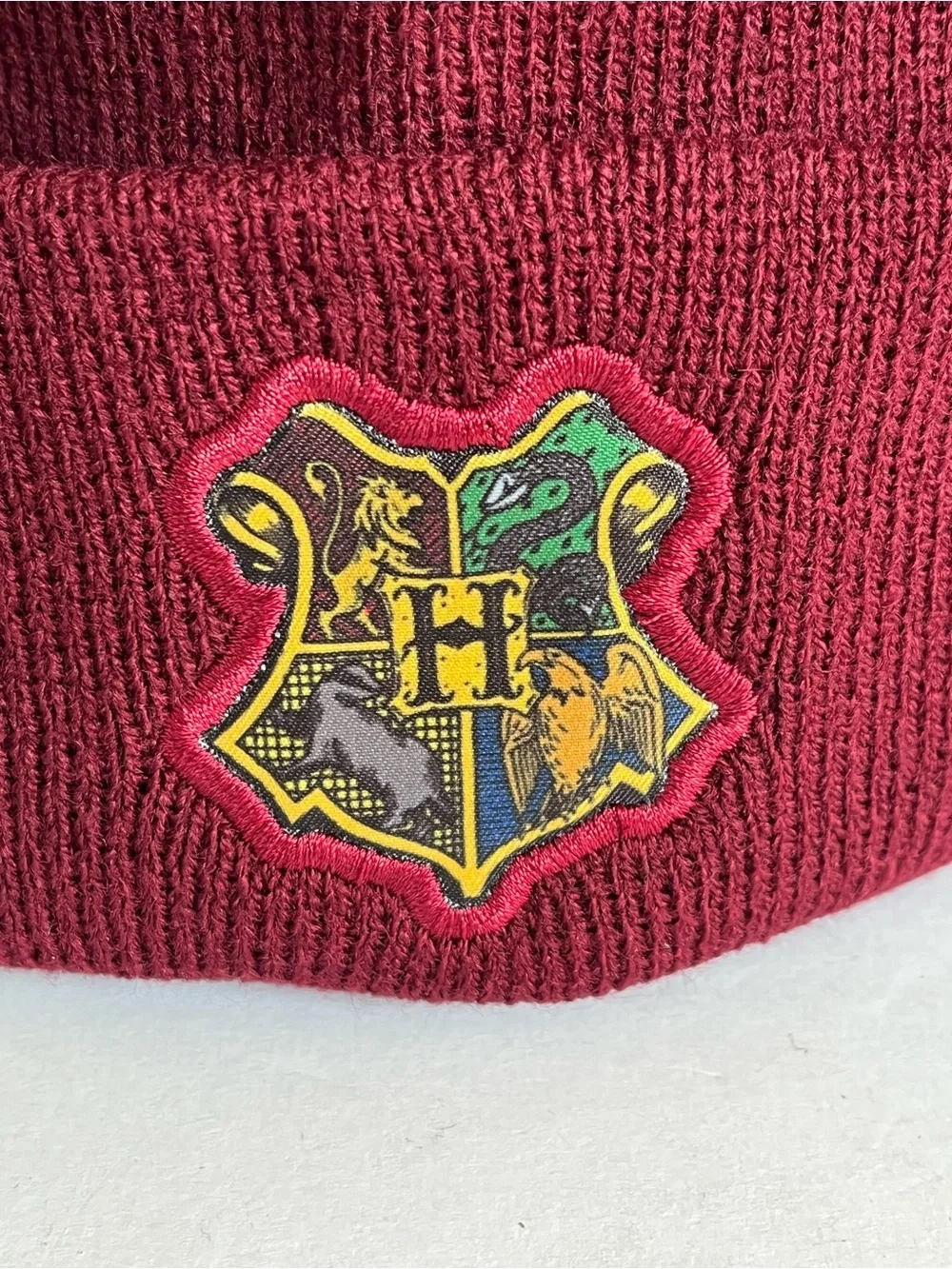 Hogwarts Burgundy Knit Beanie & Hedgewig Lip Balm Case Clip